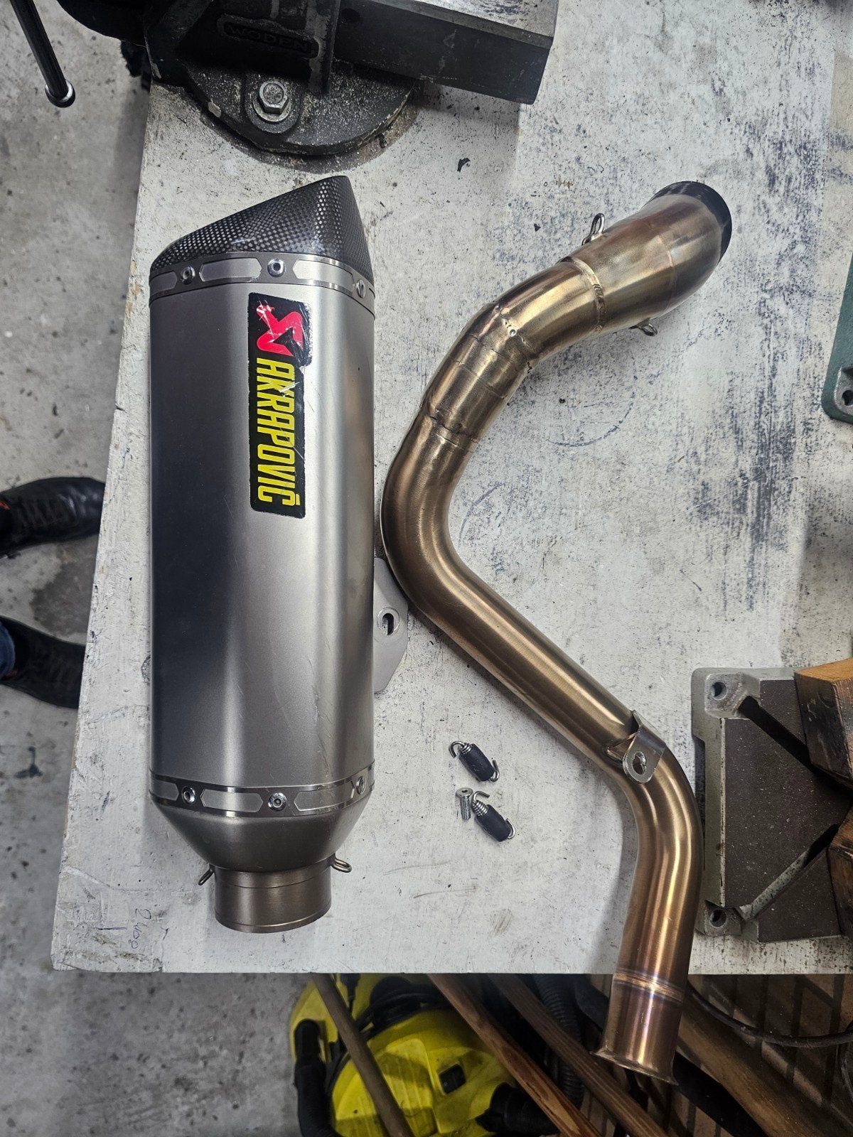 ktm Duke 125 2018 akrapovic uitlaat, Ophalen