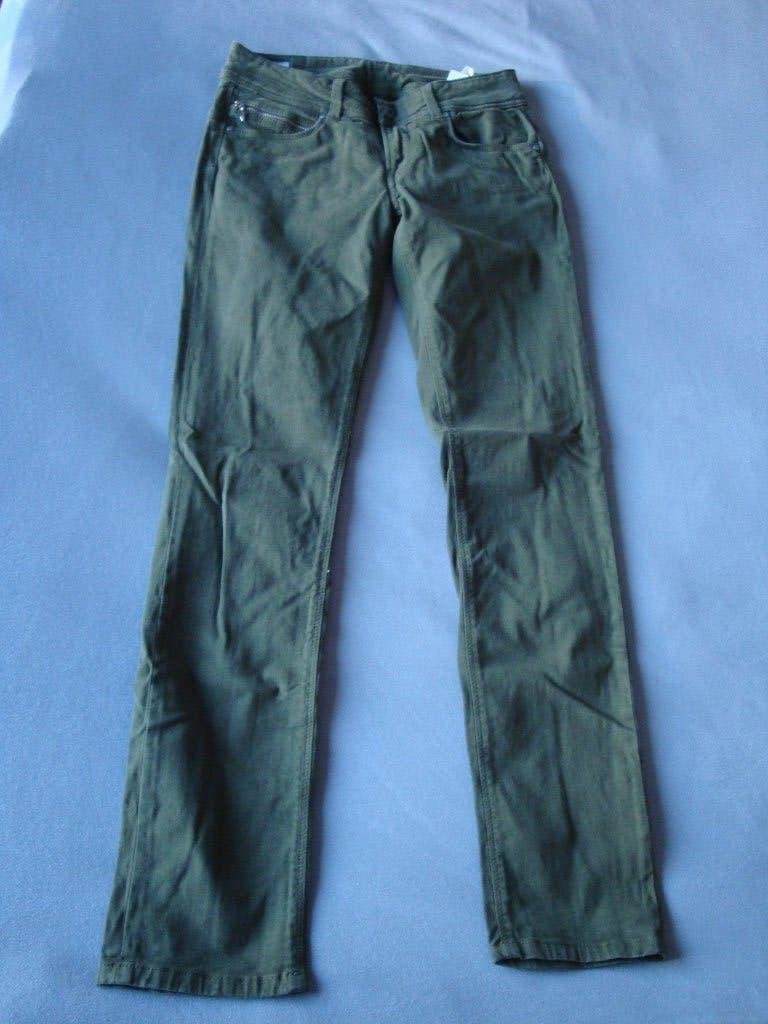 PEPE JEANS KATHA groene slim fit jeans W27 L30, Overige kleuren, Ophalen of Verzenden, Zo goed als nieuw, W27 (confectie 34) of kleiner