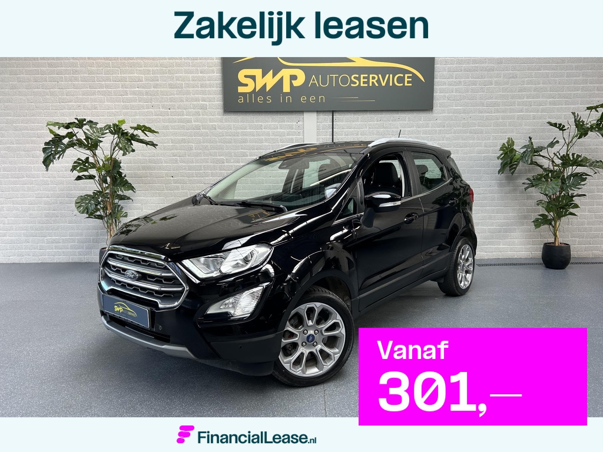 Ford EcoSport 1.0 EcoBoost Titanium | Navi via app | Camera, 1263 kg, 125 pk, Gebruikt, Euro 6