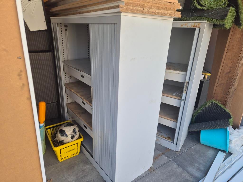 Archiefkast 120x120x40 cm met roldeuren, Ophalen, Gebruikt, 100 tot 150 cm, 100 tot 150 cm