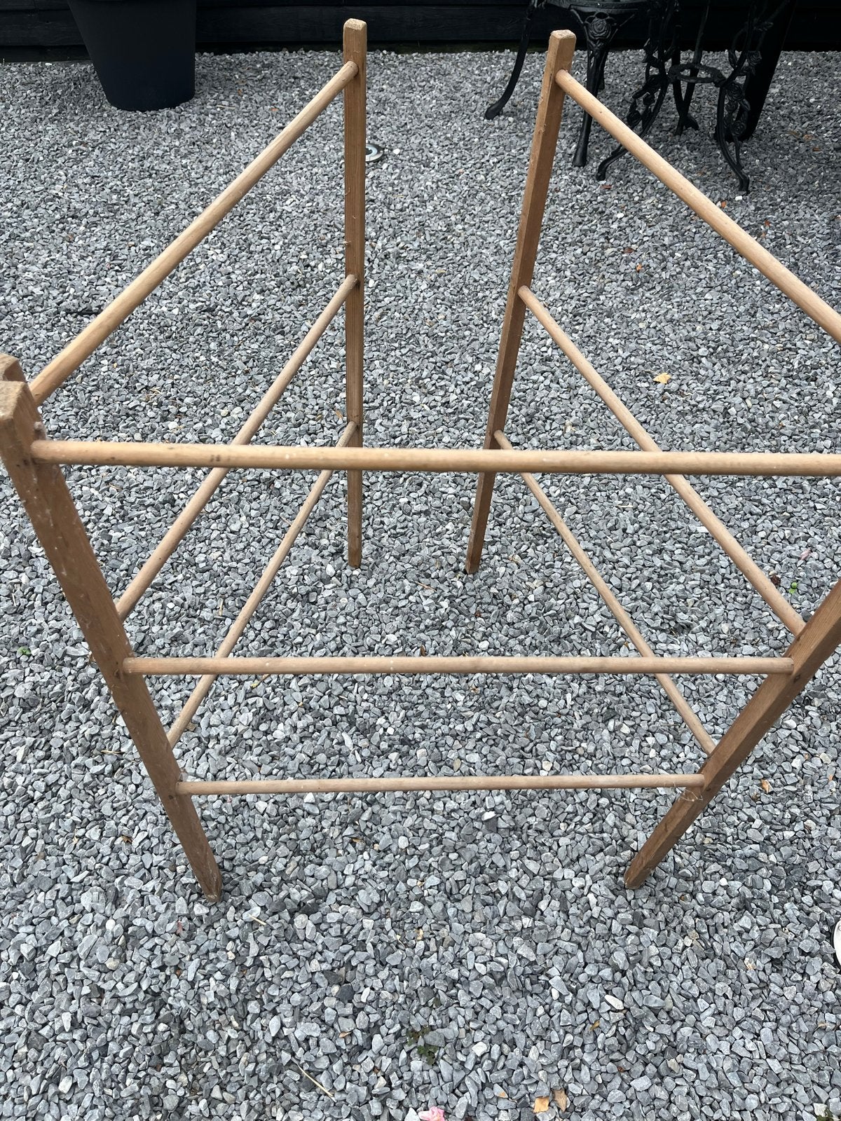 Vintage houten wasrek - Ouderwets droogrek, Ophalen of Verzenden, Gebruikt