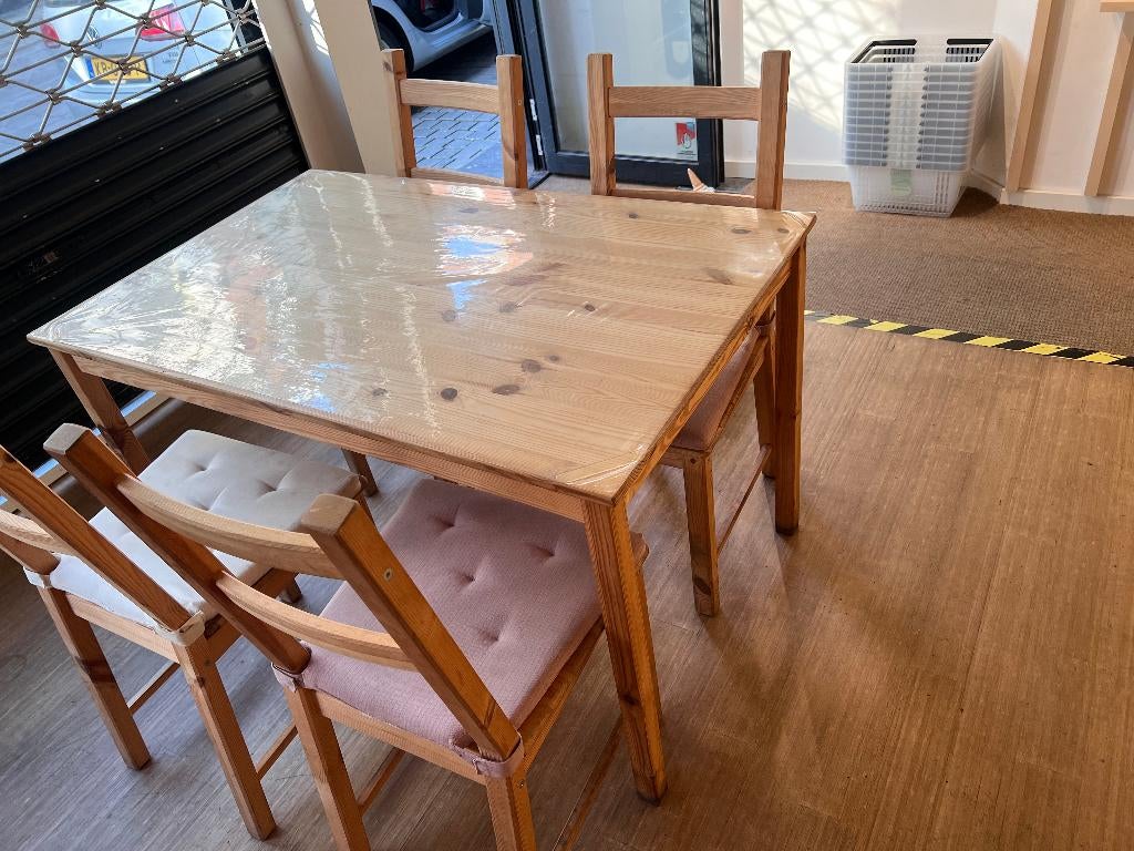 2x 1 IKEA INGO tafel met 4 stoelen, Ophalen, Gebruikt, 100 tot 150 cm, Ikea Ingo