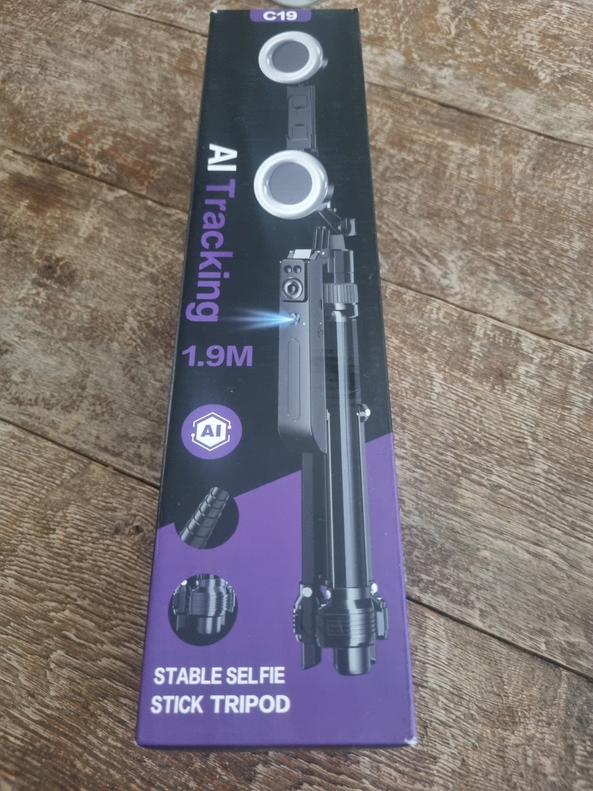 AI Tracking Selfie Stick Statief 1.9M met Afstandsbediening, Ophalen of Verzenden, Nieuw, 175 cm of meer, Driepoot