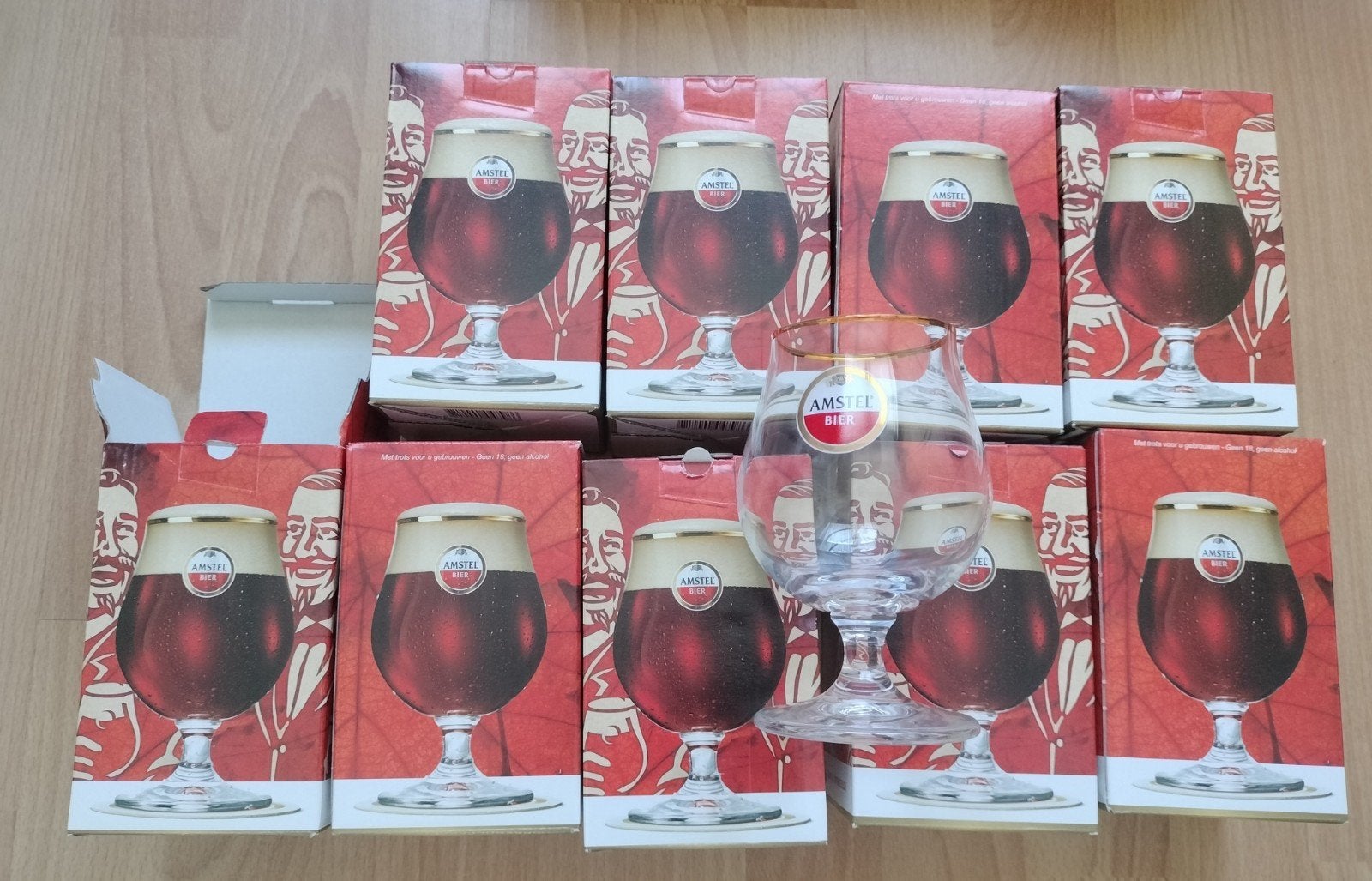 amstel bierglazen Nieuw, Ophalen of Verzenden, Nieuw