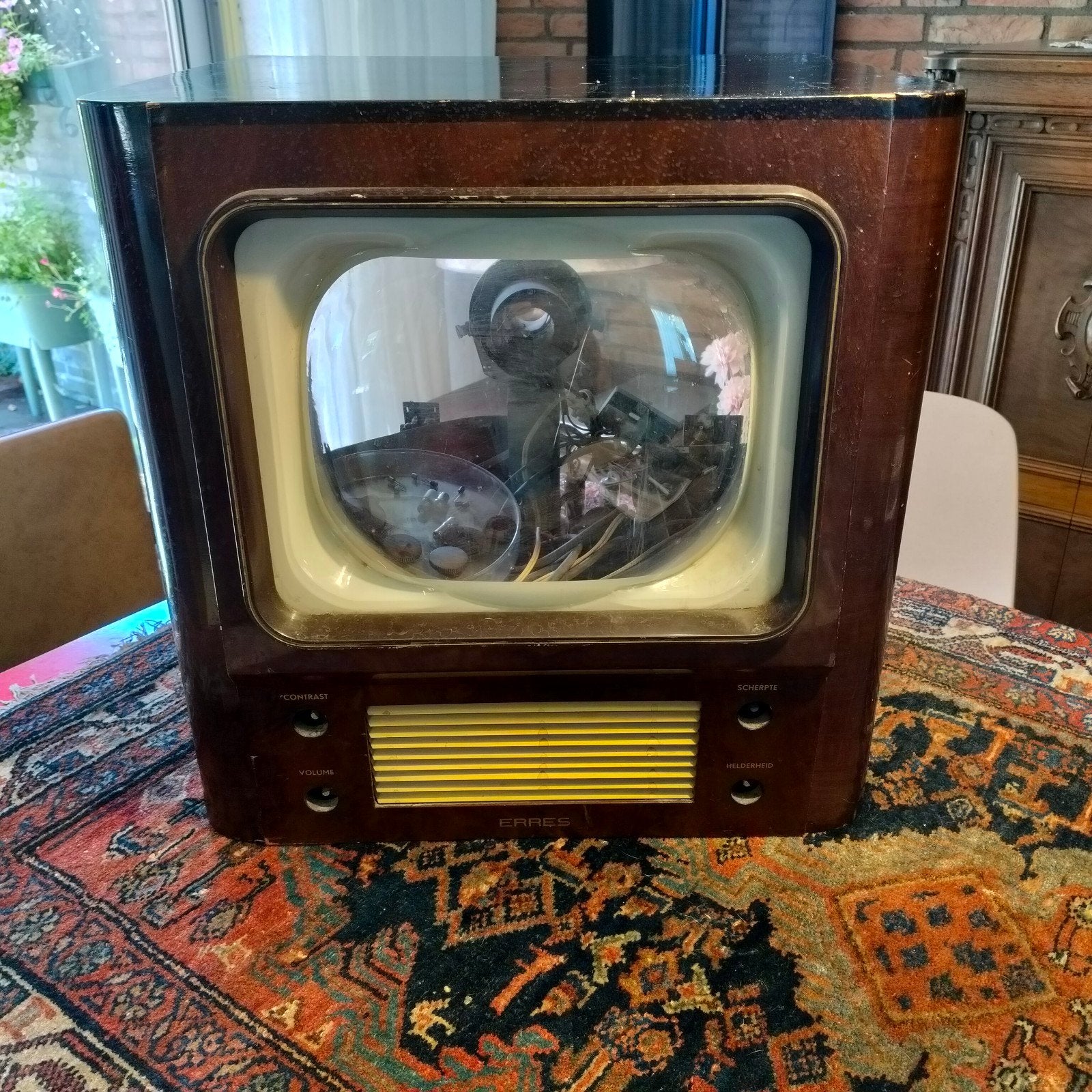 Erres KY311 Televisie jaren '50 - Incompleet, Antiek en Kunst, Antiek | Tv's en Audio, Ophalen