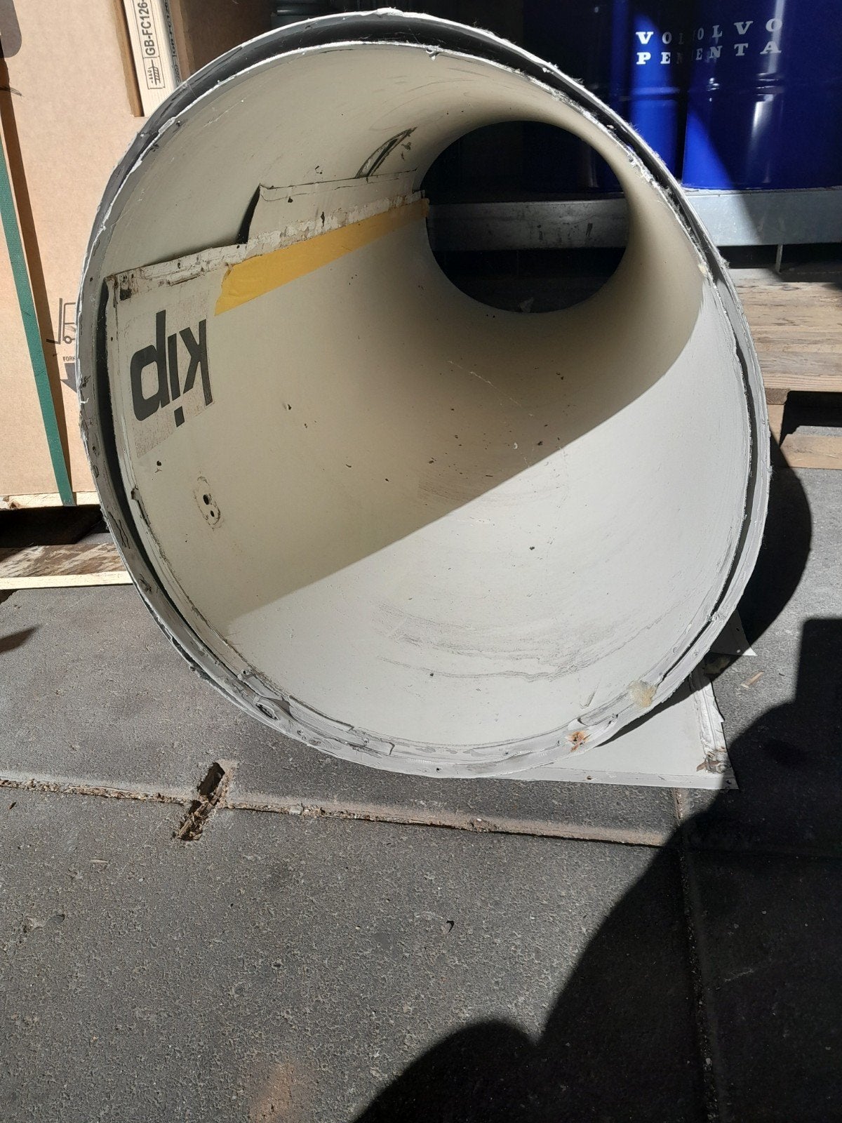 Aluminium plaatmateriaal dak van caravan kip de luxe 390 fk, Ophalen, Gebruikt