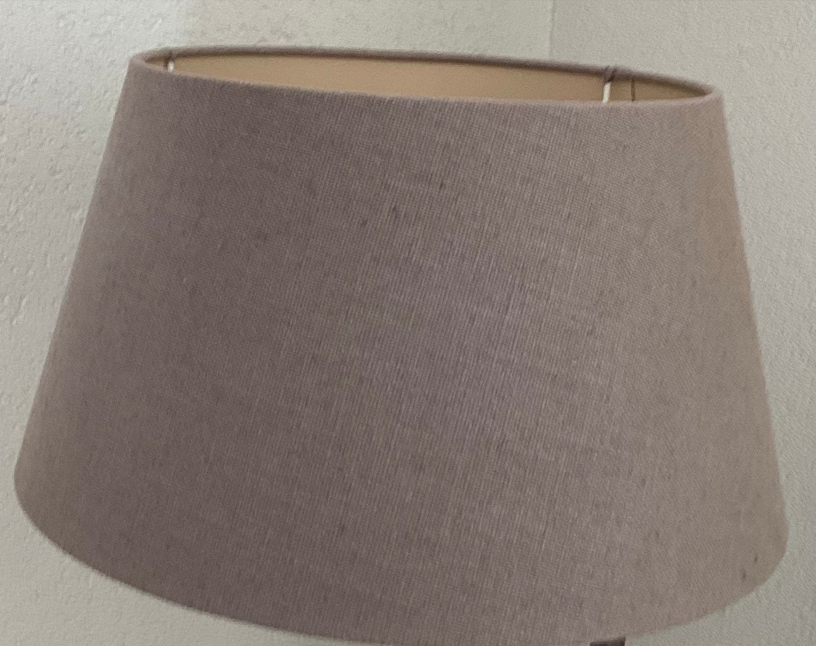 Stijlvolle beige lampenkap - Zo goed als nieuw, Overige typen, Beige, Rond, Ophalen of Verzenden