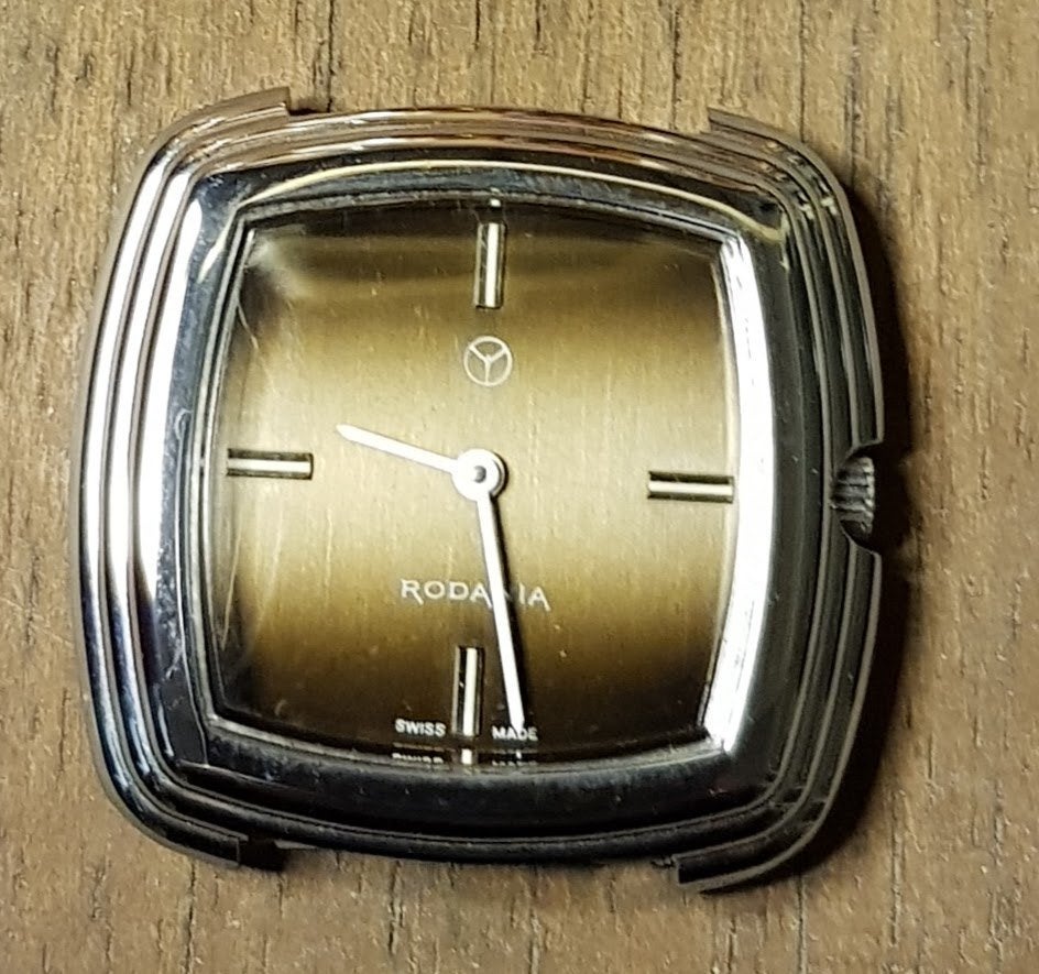 Uurwerk RODANIA pols mannen vintage., Overige merken, Staal, Polshorloge, Nieuw