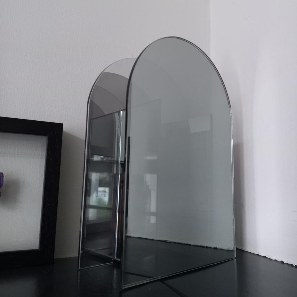 &klevering Arch vase zilver spiegelglas vaas, Huis en Inrichting, Woonaccessoires | Vazen, Ophalen of Verzenden, Zo goed als nieuw