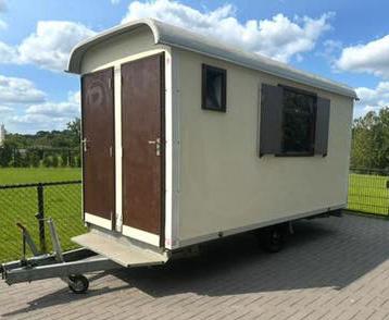 Brouwer snelverkeer schaftwagen / bouwkeet / pipowagen, Ophalen, Gebruikt