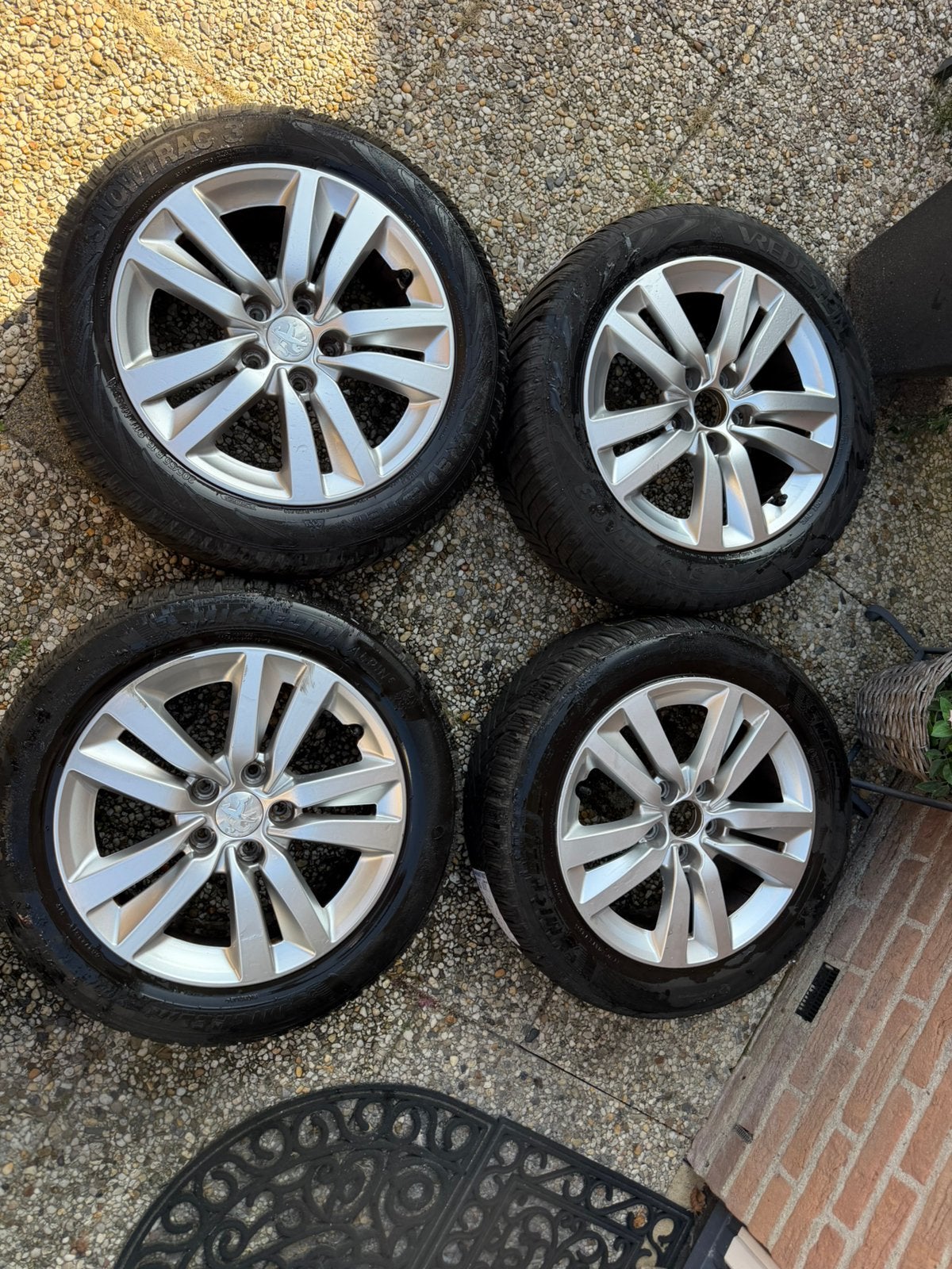 Peugot 308 SW 2013-2021, velgen 16i winterbanden 205/55/R16, Ophalen, Velg(en), 16 inch, 205 mm