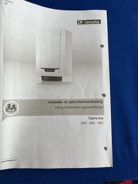 gaswandketel, Ophalen, Gebruikt, Gas, Hangend