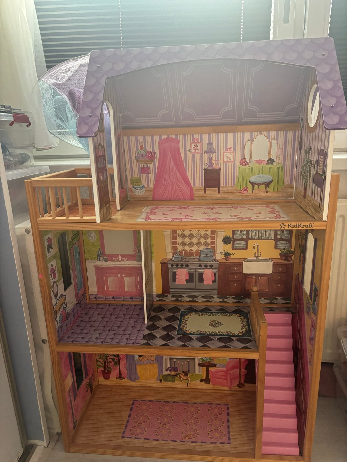 Groot KidKraft Poppenhuis voor Meisjes, Kinderen en Baby's, Ophalen of Verzenden, Gebruikt, Poppenhuis