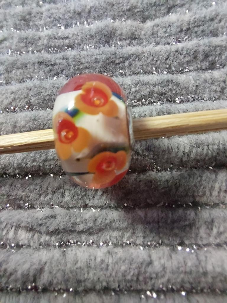 Trollbeads bead MamaMia., Ophalen of Verzenden, Gebruikt, Glas of Kristal, Trollbeads