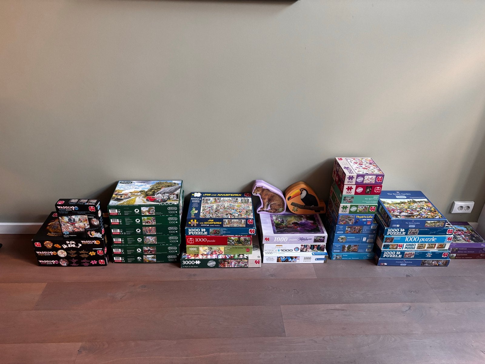 Grote collectie legpuzzels (1000, 3000 stukjes) - Diverse me, Ophalen, Meer dan 1500 stukjes, Gebruikt, Legpuzzel