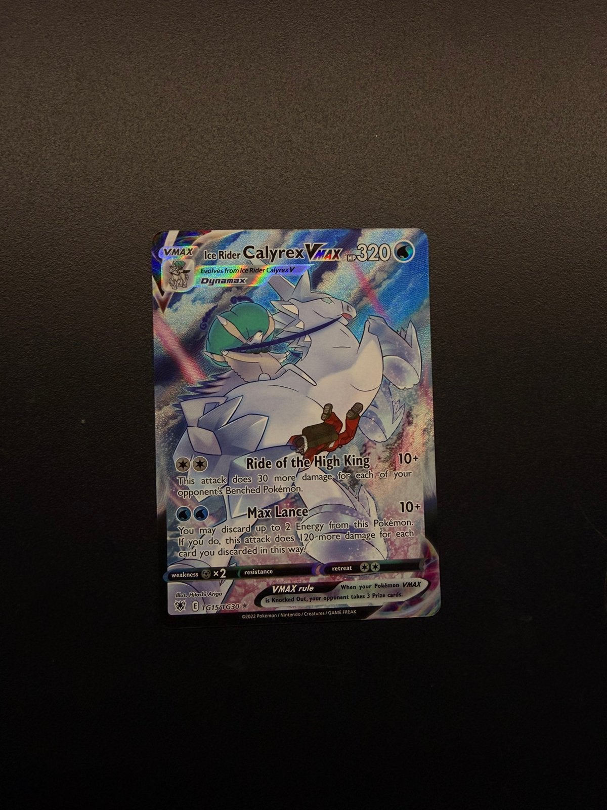 Ice Rider Calyrex VMax (TG15/TG30), Ophalen of Verzenden, Zo goed als nieuw