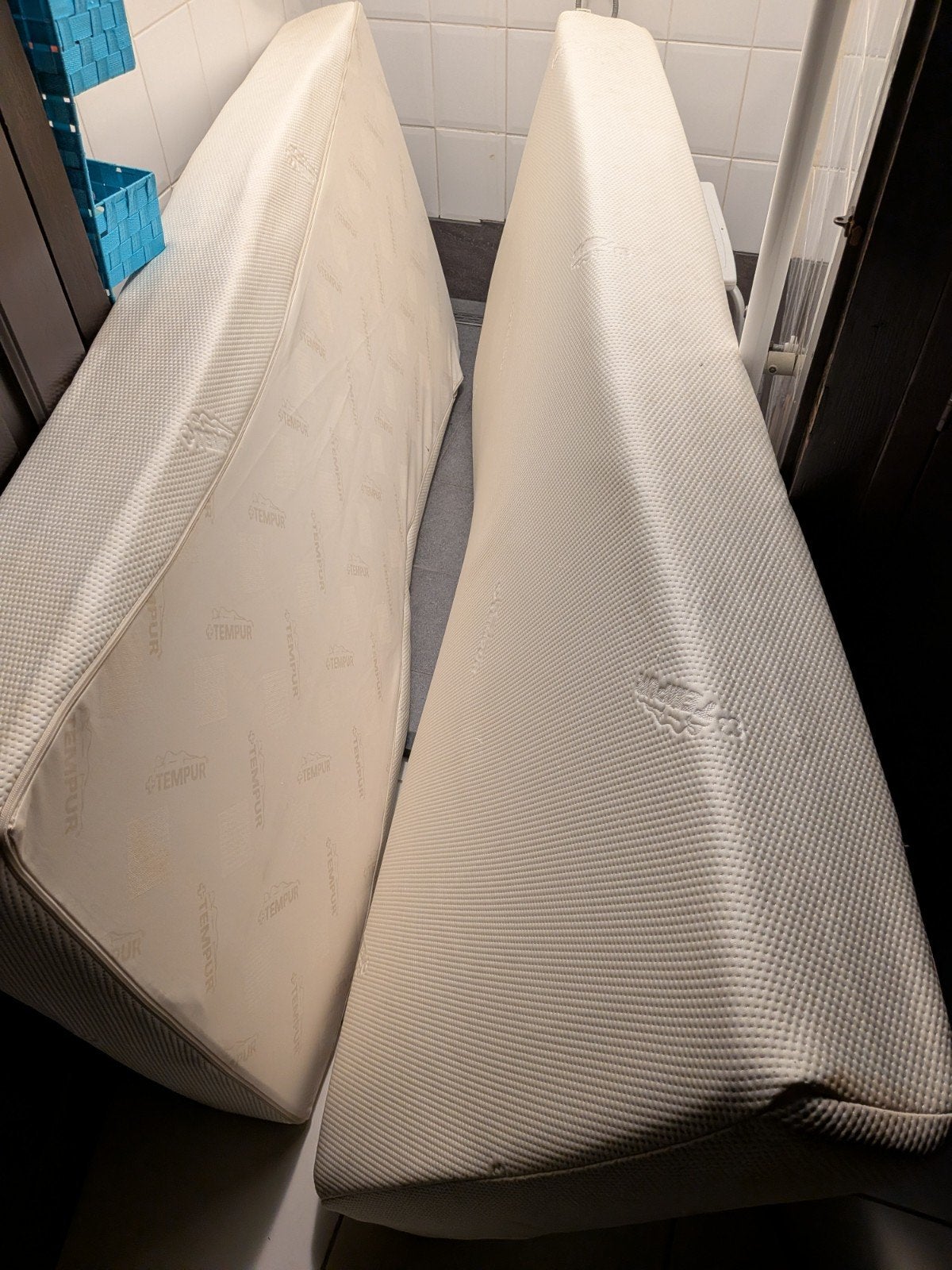 Twee tempur matrassen 90x210cm, Ophalen, 90 cm, Eenpersoons, 210 cm