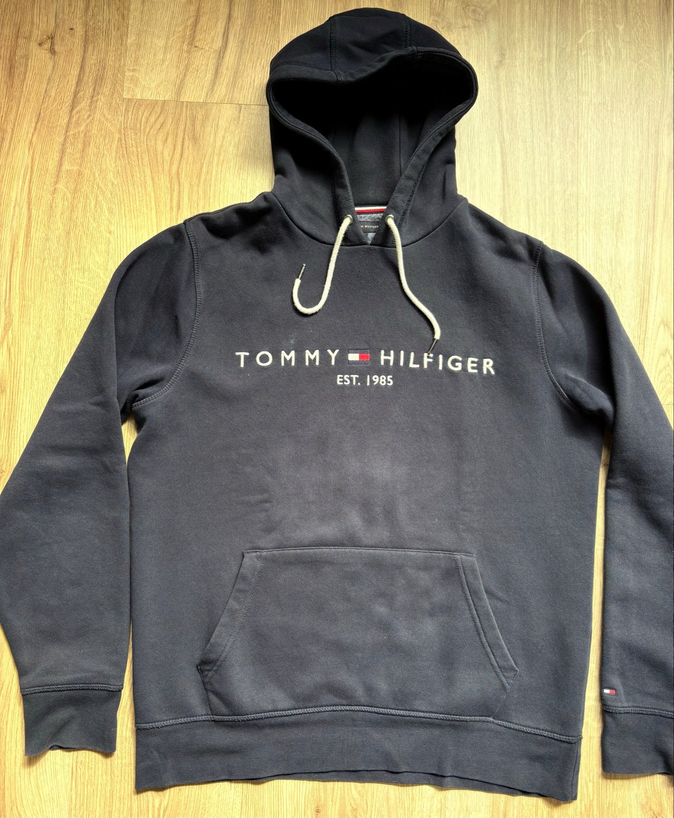 Tommy Hilfiger hoodie - Maat L, Ophalen of Verzenden, Gedragen, Maat 52/54 (L), Blauw