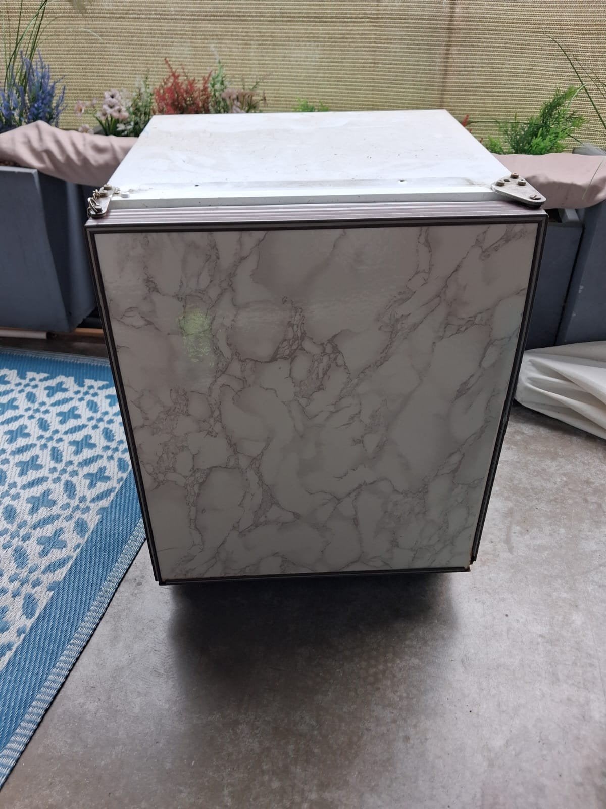 Compacte mini koelkast 12v, Ophalen, Gebruikt, Zonder vriesvak, Minder dan 85 cm