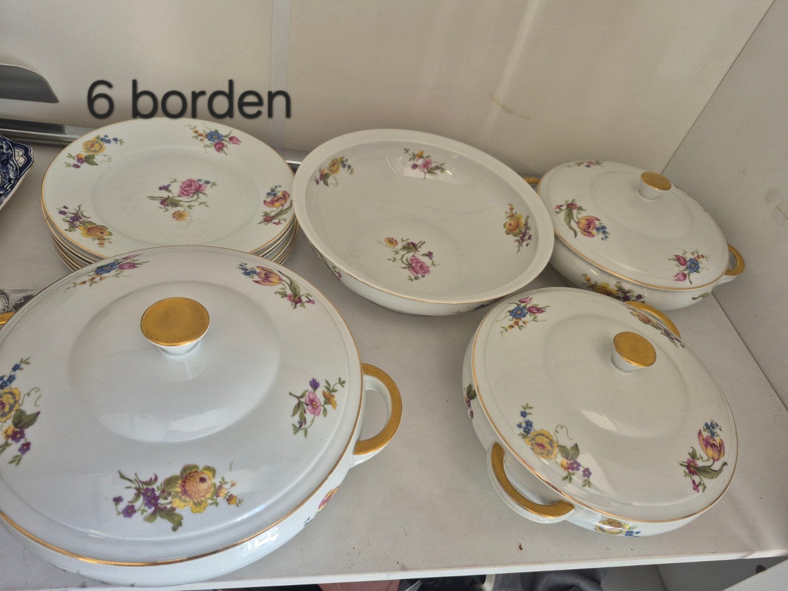 Vintage Cerabel Porselein Servies met Bloemmotief, Ophalen of Verzenden