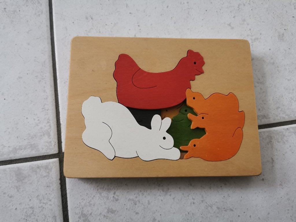 3 laagse puzzel 3-5 jaar, Ophalen of Verzenden, Nieuw