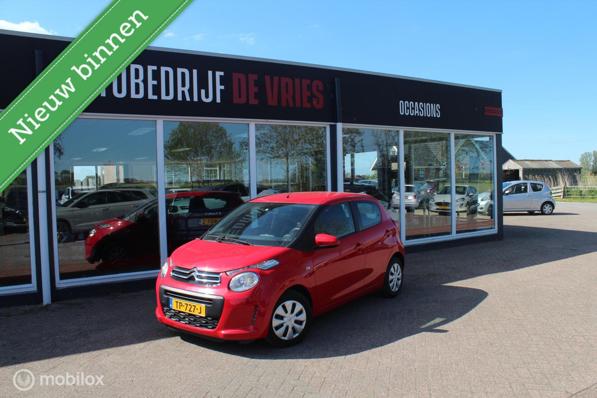 Citroen C1 1.0 VTi Shine Airco/Leder-stuur/Led/5deurs/NAP, Auto's, Voorwielaandrijving, Gebruikt, Euro 6, 4 stoelen