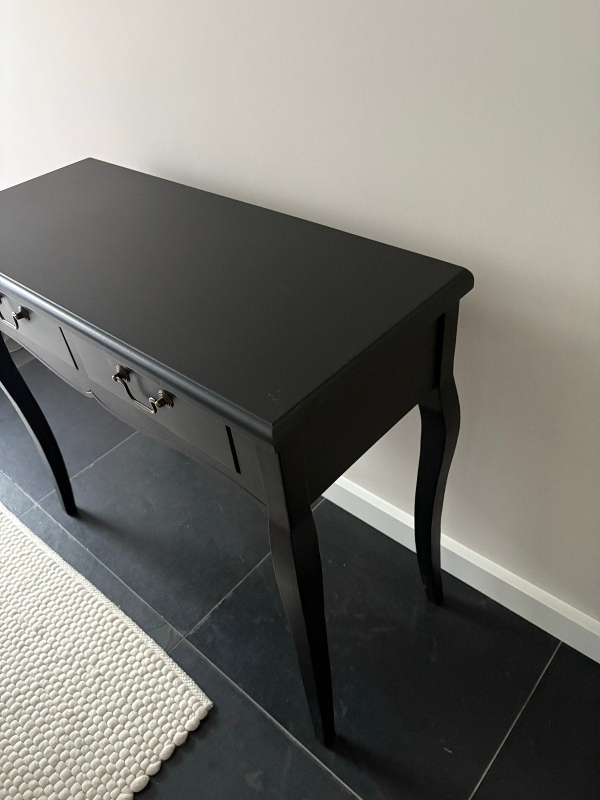 Sidetable zwart, Huis en Inrichting, Ophalen, Gebruikt, 100 tot 150 cm, Tot twee personen