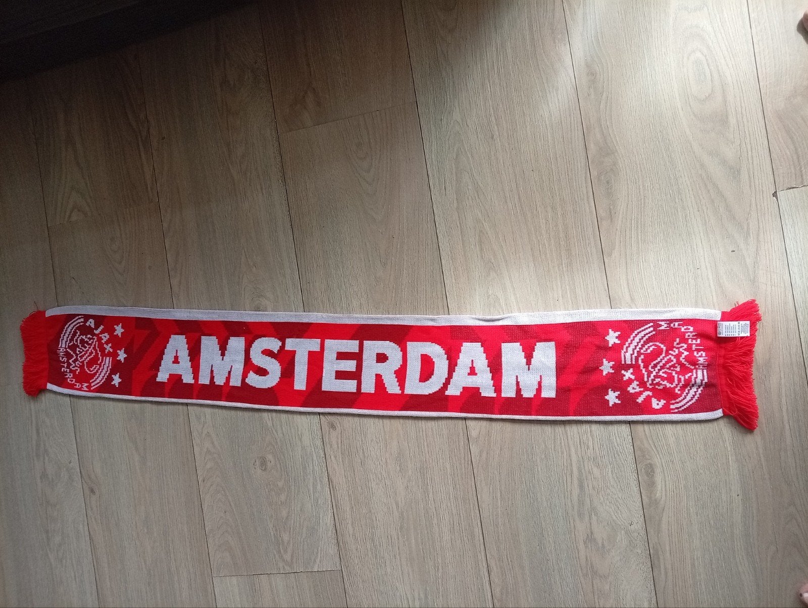 Ajax sjaal - Amsterdam - Rood/Wit, Verzenden, Zo goed als nieuw, Ajax, Vaantje of Sjaal