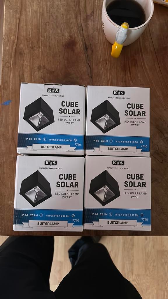 Cube solar buitenverlichting, Zonne-energie, Minder dan 50 watt, Ophalen of Verzenden, Spots