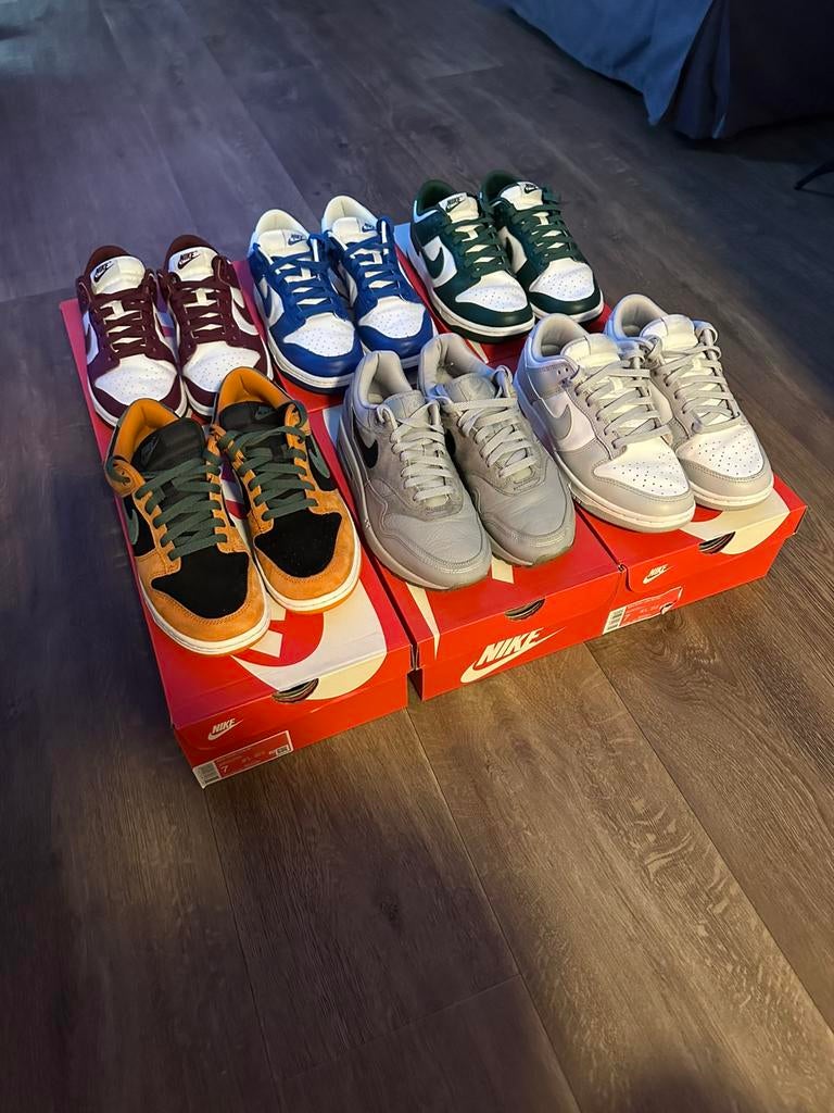 Restpartij Nike Dunk Low & Air Max Maat 40 VNDS, Kleding | Heren, Ophalen of Verzenden, Zo goed als nieuw, Overige kleuren