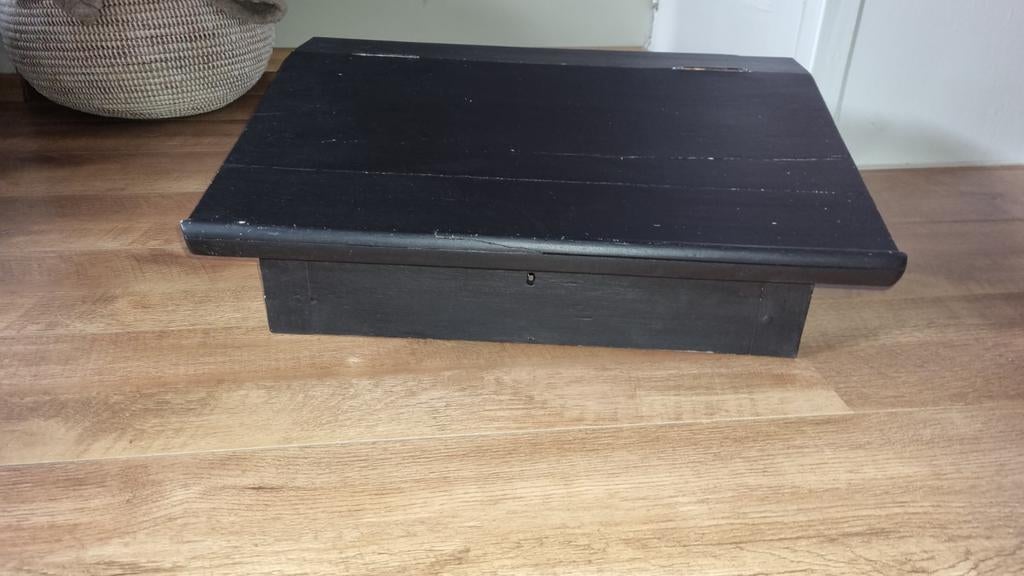 Oude schrijfkist., Ophalen, Gebruikt, 50 tot 100 cm, Teakhout
