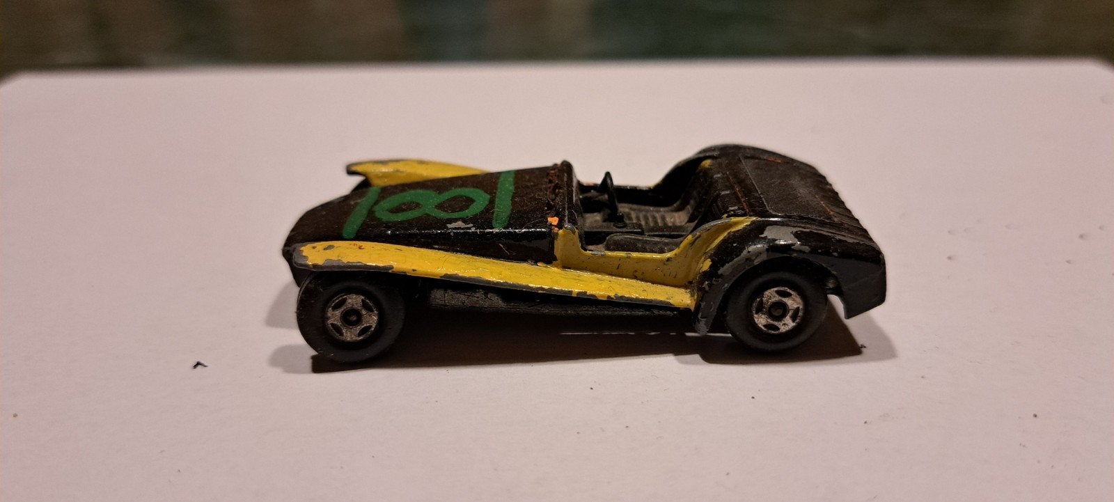 lotus super seven 1971 1:64 matchbox, Ophalen of Verzenden, Auto