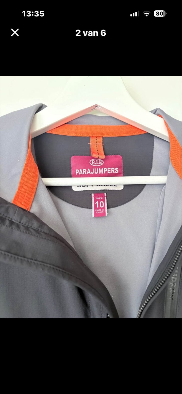 Parajumpers Soft Shell Jas Maat 146, Ophalen of Verzenden, Zo goed als nieuw, Jongen of Meisje, Jas