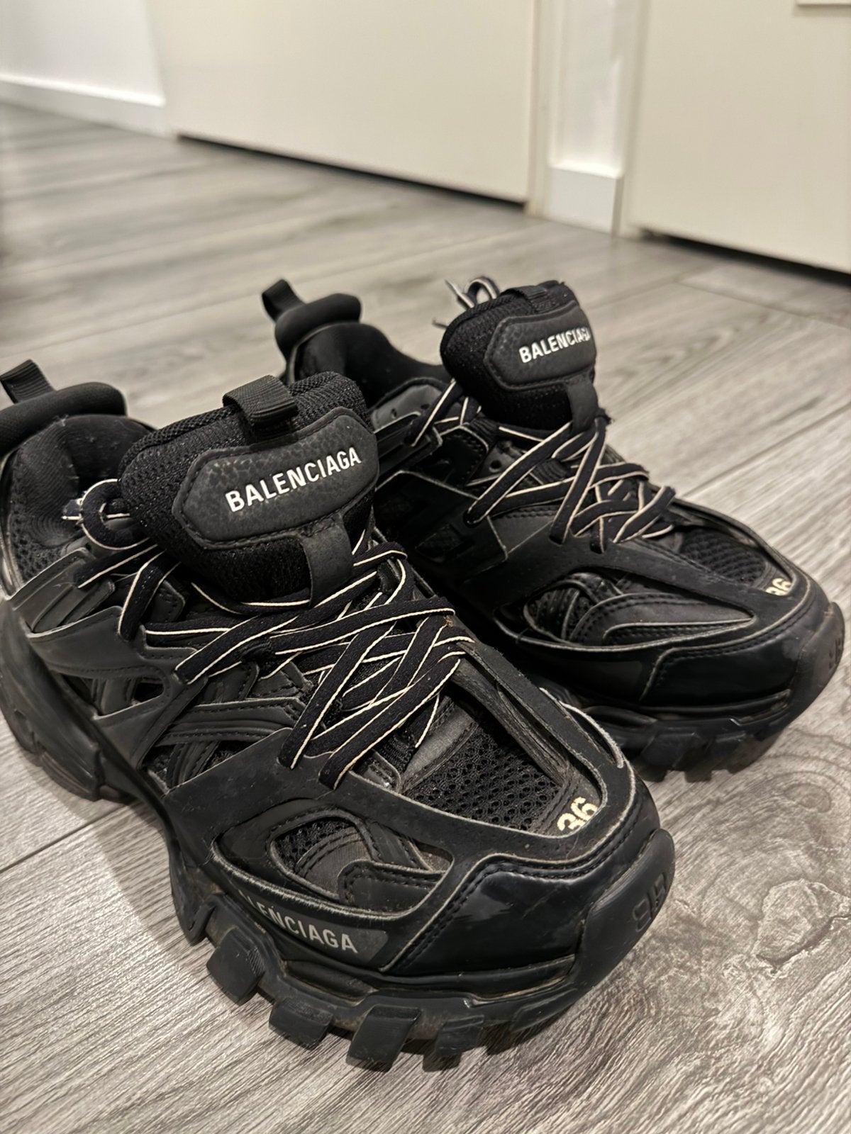 Balenciaga schoenen track, Zwart, Ophalen of Verzenden, Sneakers of Gympen, Gedragen