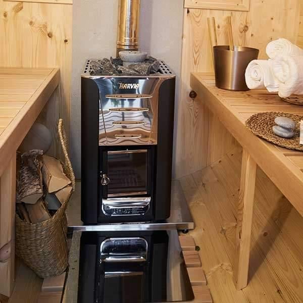 Barrel sauna fins 2.80m voor buiten, Sport en Fitness, Sauna, Ophalen of Verzenden, Nieuw, Fins of Traditioneel, Complete sauna