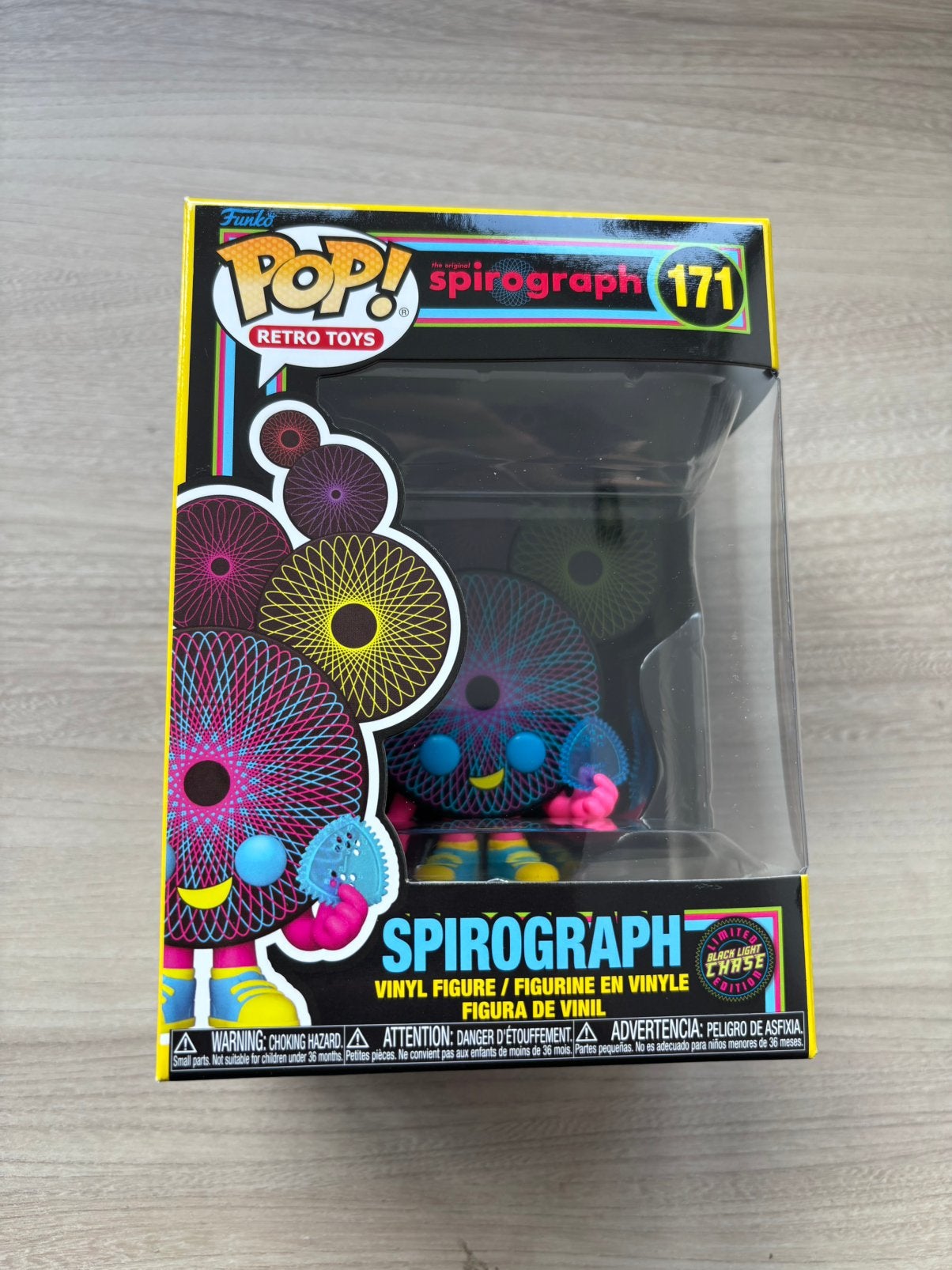 Funko Pop Spirograph #171 Black Light Chase LE Retro Toys, Funko Europe, Ophalen of Verzenden, Zo goed als nieuw, 4th floor, 1 Queen Caroline St, London W6 9YN, Verenigd Koninkrijk