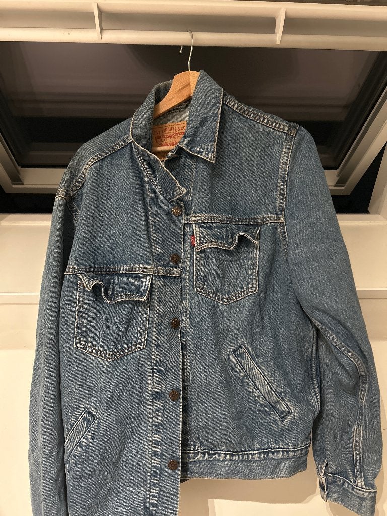 Denim jacket, Ophalen, Maat 52/54 (L), Blauw, Zo goed als nieuw