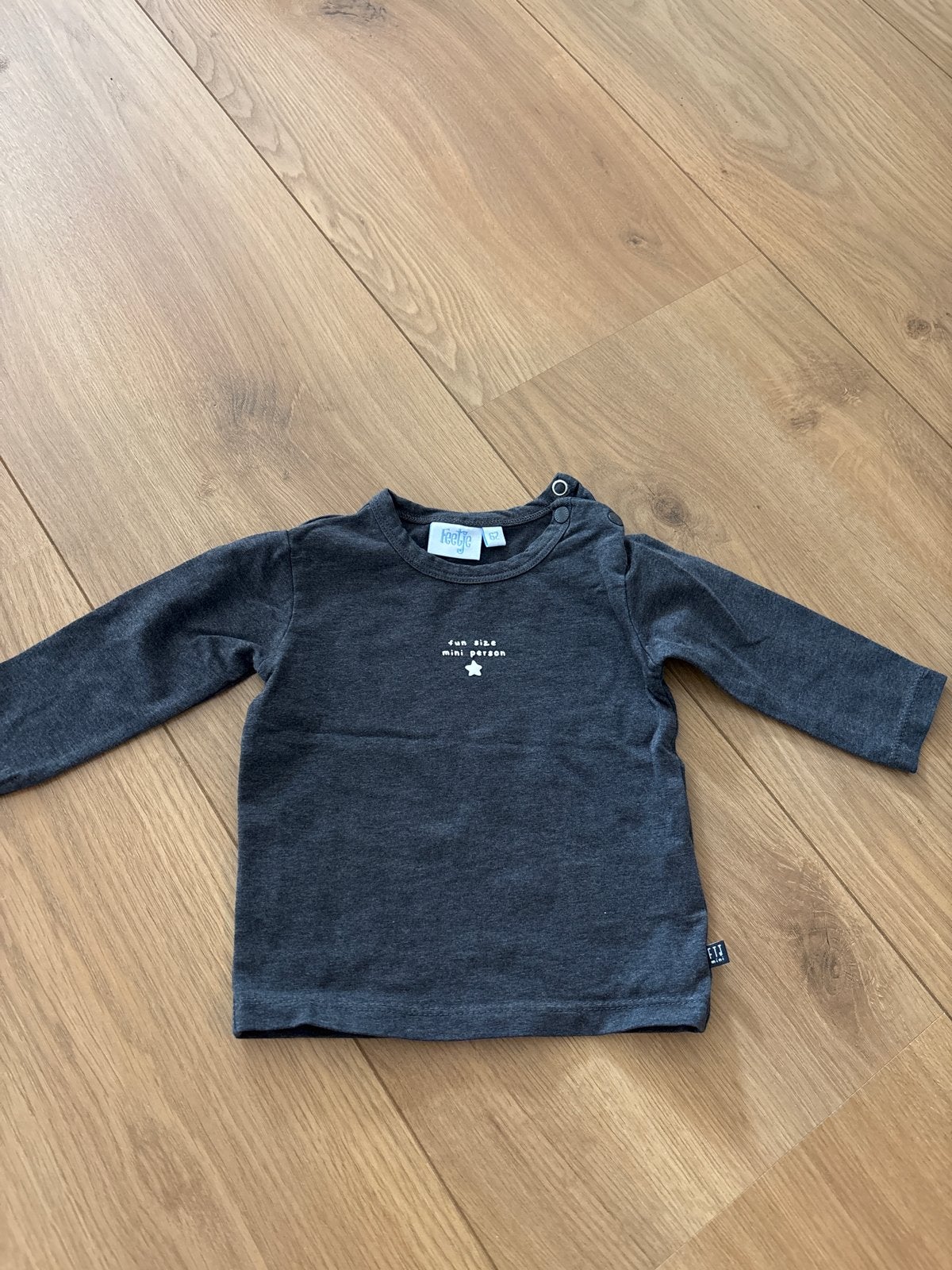 Feetje Longsleeve 'fun size mini person' Maat 62, Kinderen en Baby's, Babykleding | Maat 62, Ophalen of Verzenden, Gebruikt, Jongetje of Meisje