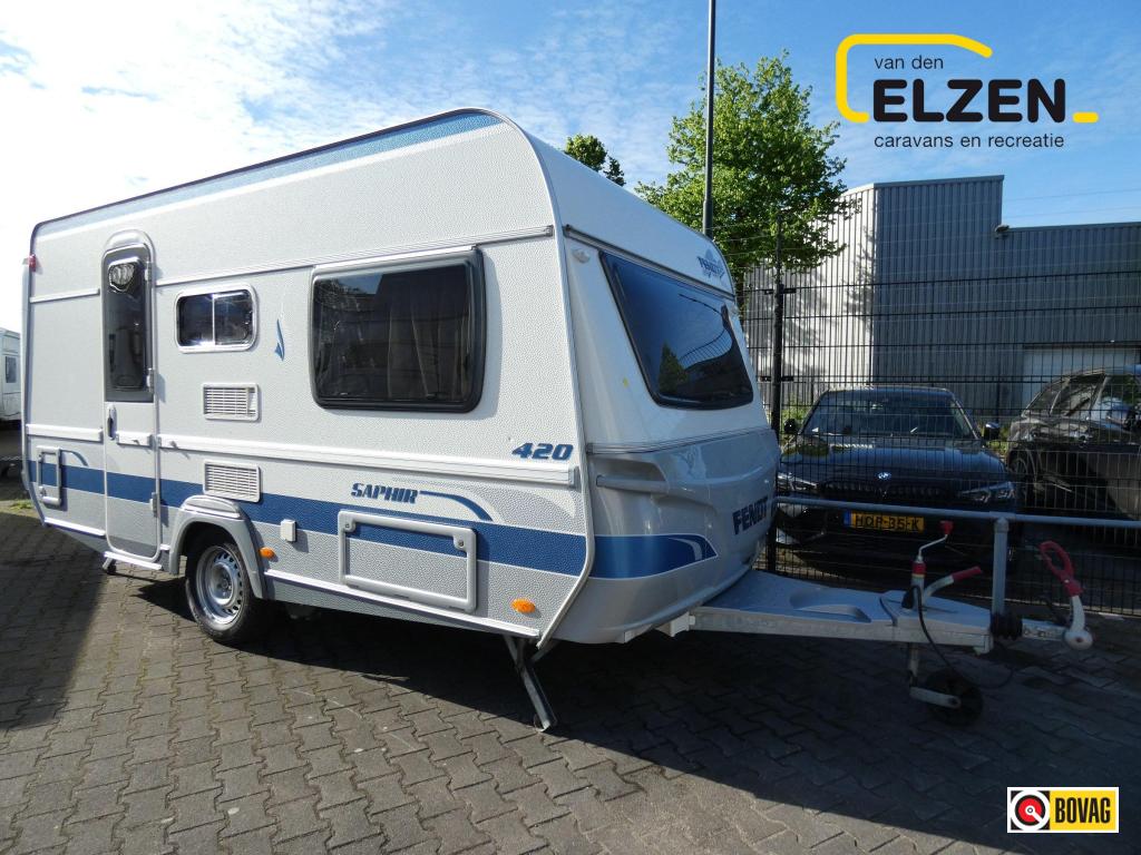 Fendt Saphir 420 QF Mover, voortent, Caravans en Kamperen, Caravans, Bedrijf, Treinzit, 750 - 1000 kg, Schokbreker