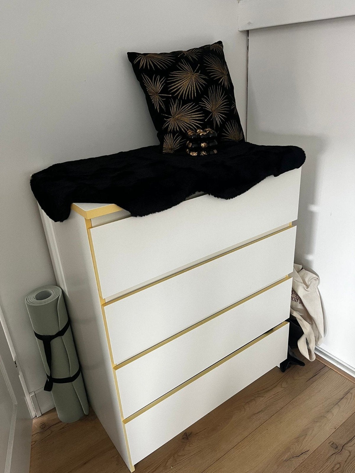 Malm ladekast wit, Overige materialen, Gebruikt, 100 tot 150 cm, 3 of 4 laden