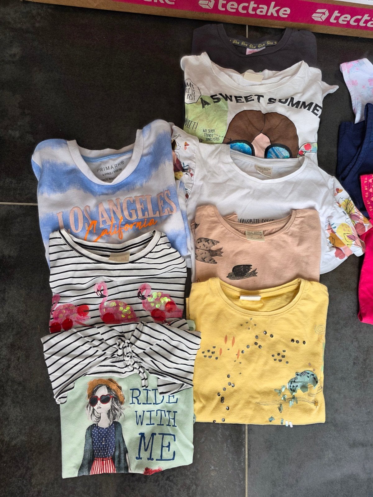 T-shirt bundel 11 stuks, Gebruikt, Meisje, Ophalen of Verzenden, Shirt of Longsleeve