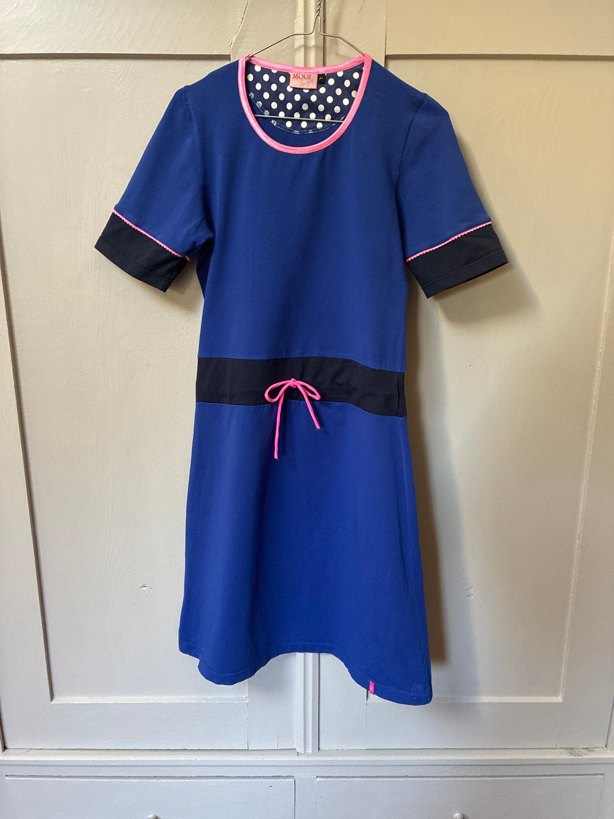 Mooi Vrolijk Jurk Maat L -, Kleding | Dames, Blauw, Maat 42/44 (L), Ophalen of Verzenden, Zo goed als nieuw