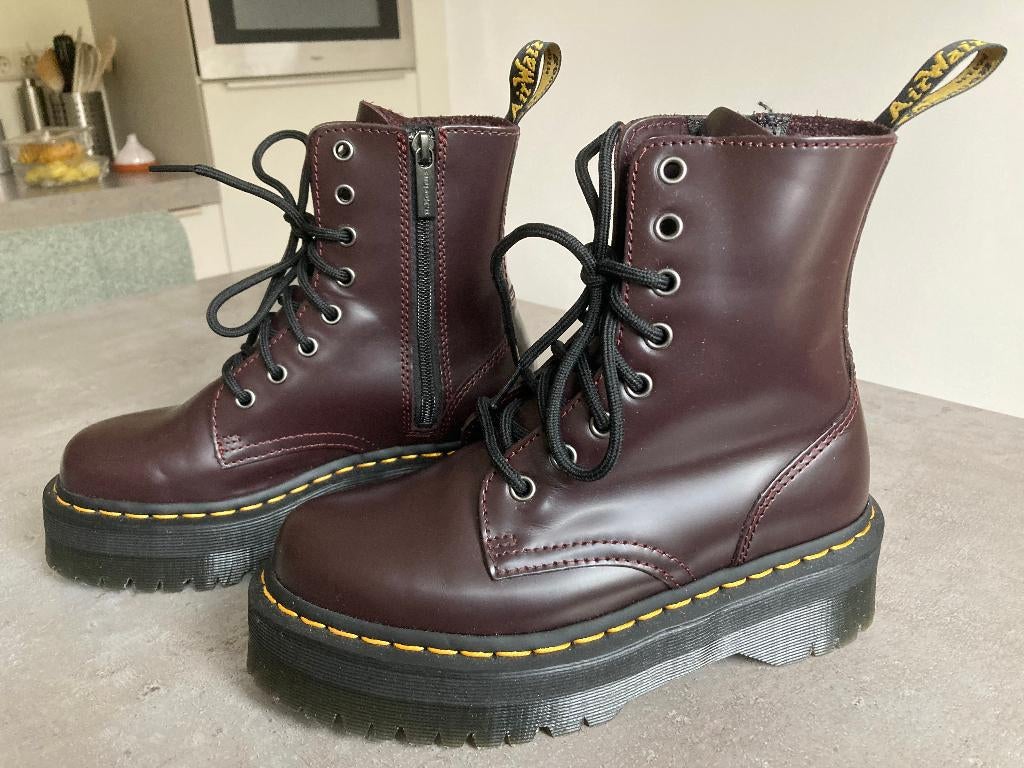 dr Martens Jadon maat 37 bordeaux rood/bruin, Kleding | Dames, Schoenen, Overige kleuren, Overige typen, Ophalen of Verzenden