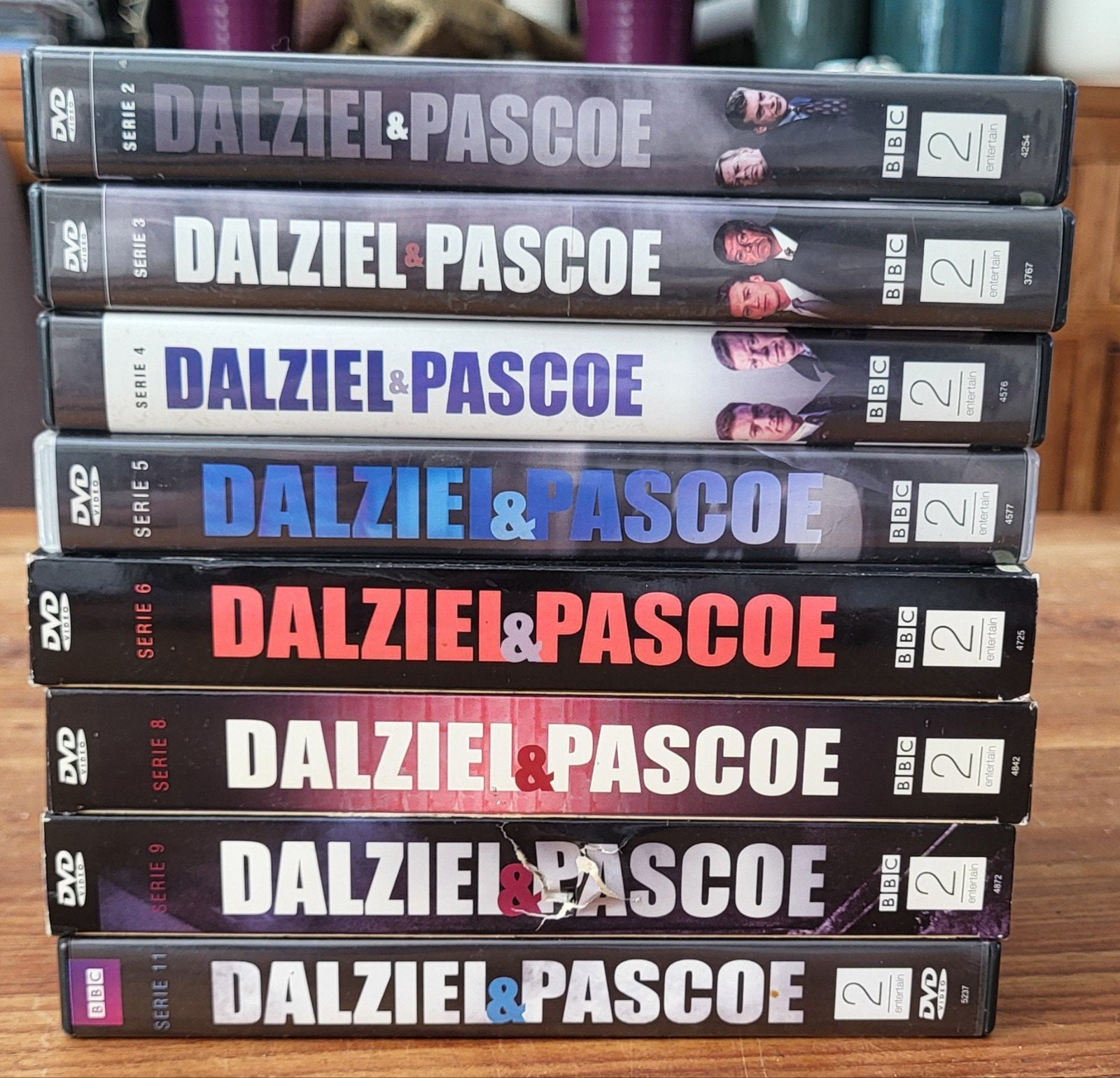 Dalziel en Pascoe DVD Boxen - Serie 2 t/m 6, 8, 9 & 11, Ophalen, Nederlands, Gebruikt, Engels