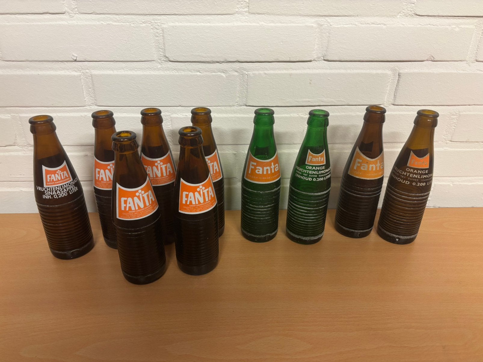 Partij lege oude Fanta flesjes, Ophalen of Verzenden, Zo goed als nieuw, Verpakking