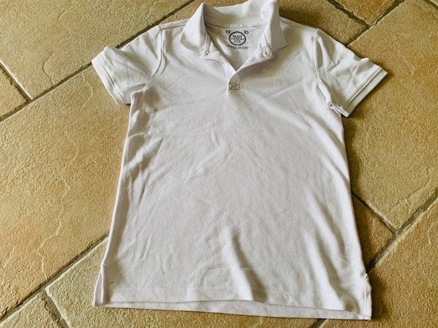 Polo shirt wit maat 146/152, Ophalen of Verzenden, Gebruikt, Jongen, Shirt of Longsleeve