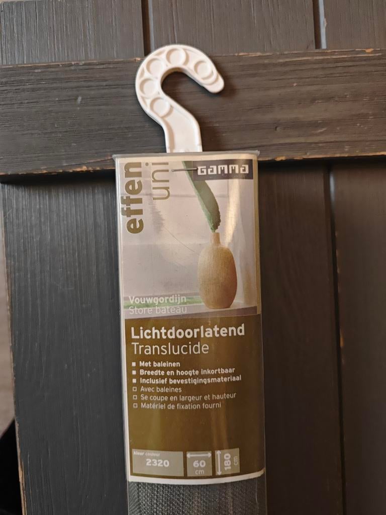 Nieuw Gamma vouwgordijn lichtdoorlatend 60x180 cm, Ophalen, Nieuw, 50 tot 100 cm, 150 tot 200 cm