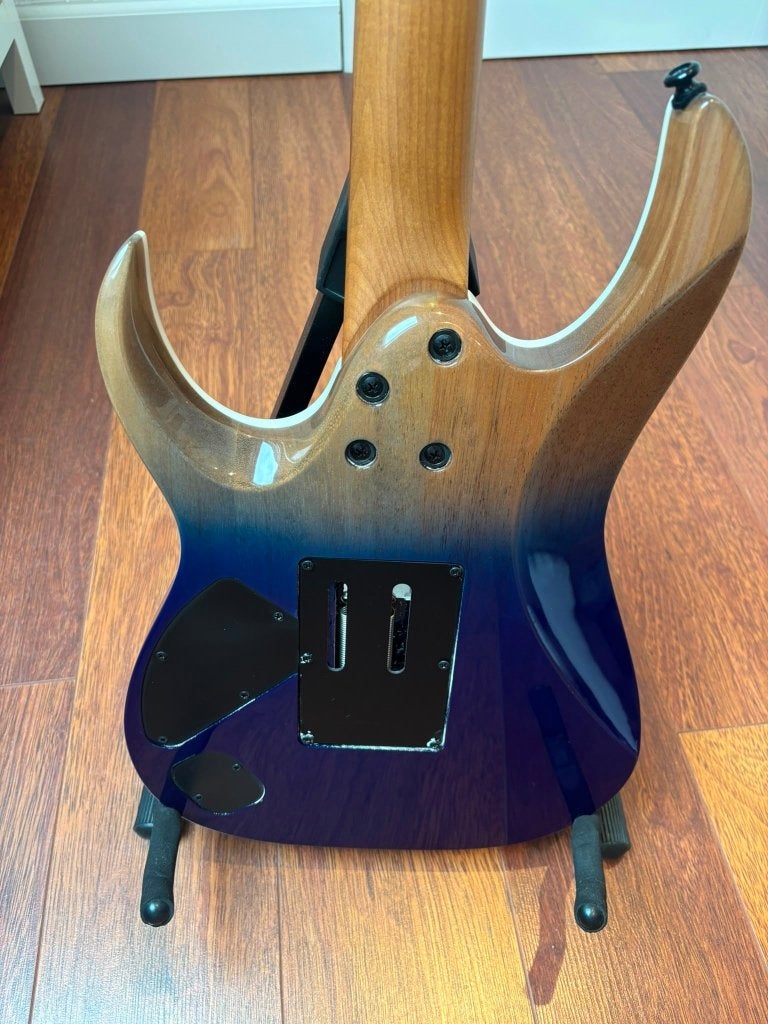 Ibanez RGA42HPTQM-BIG (Blue Iceberg Gradation), Ophalen, Zo goed als nieuw, Solid body, Ibanez