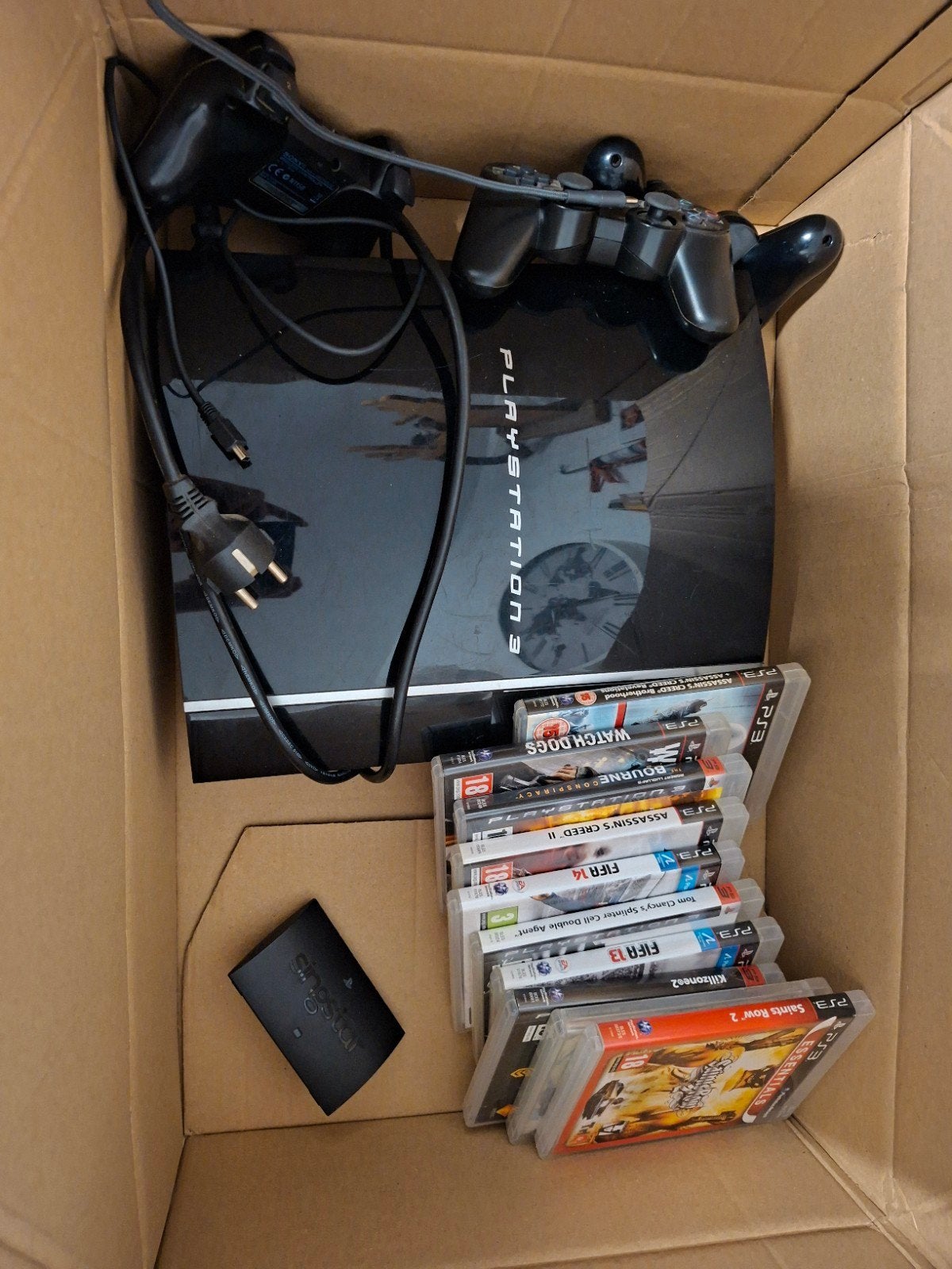 playstation 3 met spellen, Spelcomputers en Games, Ophalen of Verzenden, Gebruikt, Met 1 controller, Phat
