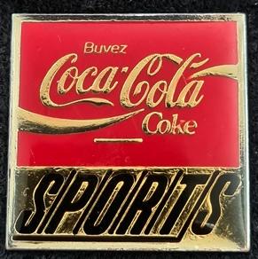 Coca-Cola Sports pin- vierkant, Verzamelen, Verzenden, Nieuw, Merk, Speldje of Pin